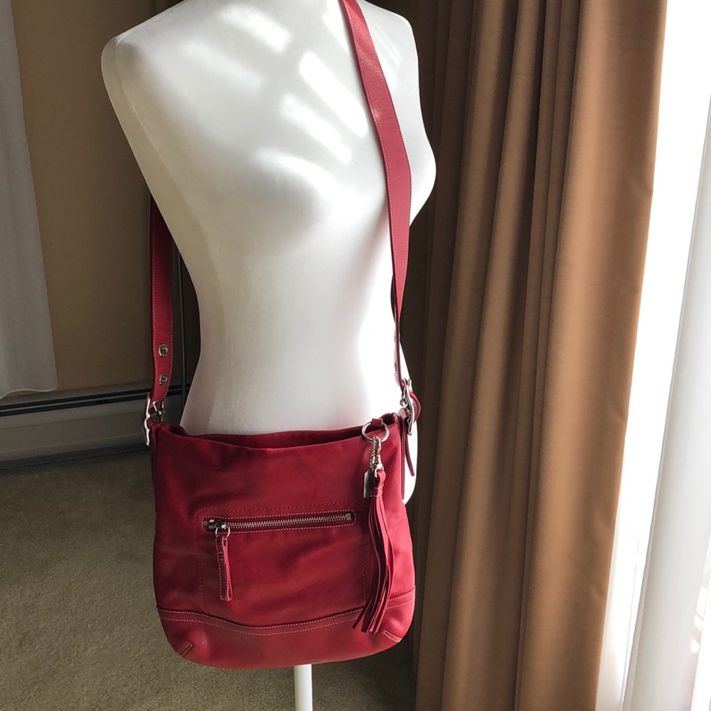 Coach leather crossbody bag